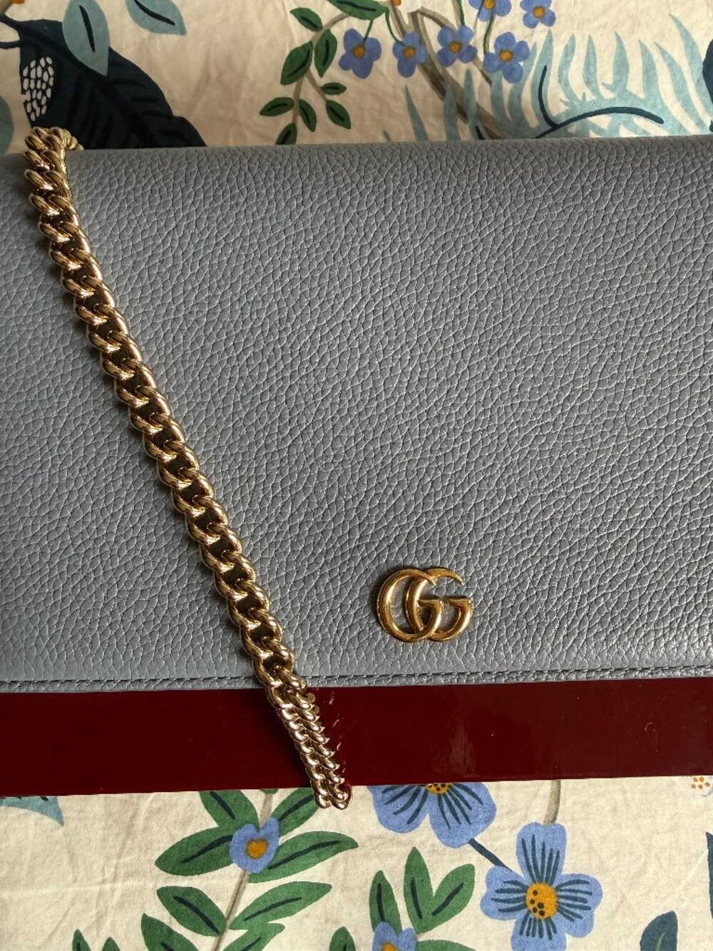 Gucci GG Marmont wallet on chain